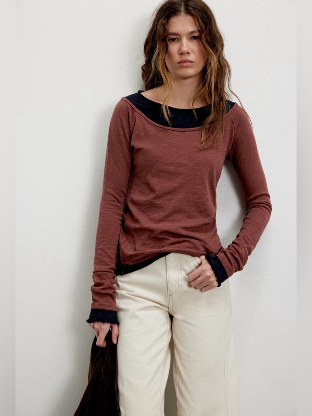 Free People We the free two’s a charm long sleeve S